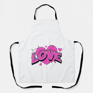 Delantal con Estampado de CORAZÓN