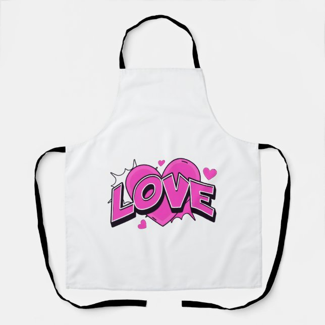 Delantal con Estampado de CORAZÓN (Anverso)