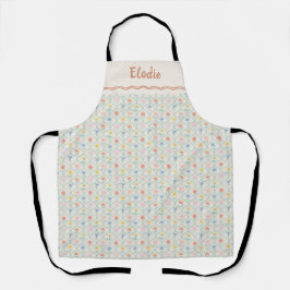 Delantal con Estampado de Flor Silvestre en Todo