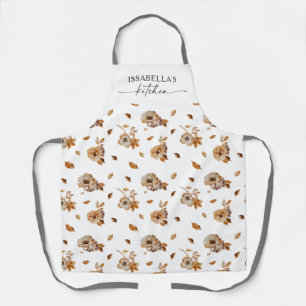 Delantal con Estampado de Hojas de Otoño de Acción