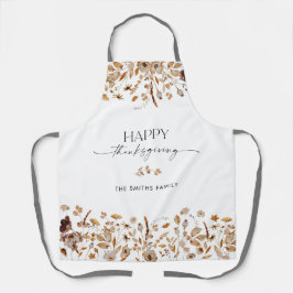 Delantal con Estampado de Hojas de Otoño de Acción