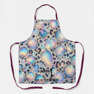 Delantal con estampado de leopardo opal en todo el
