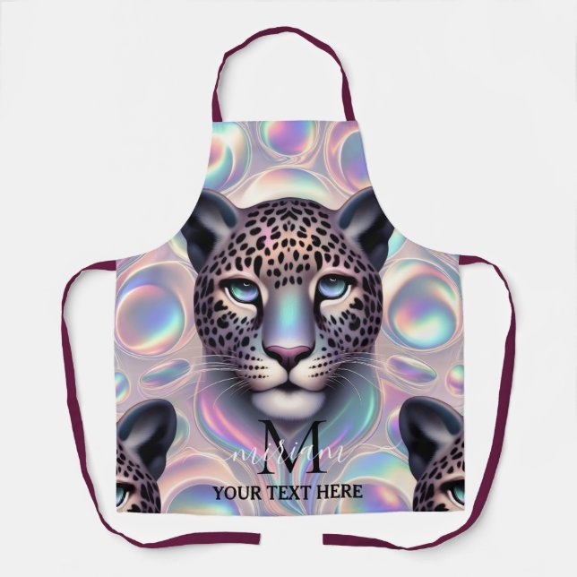 Delantal con estampado de leopardo opal integral G (Anverso)