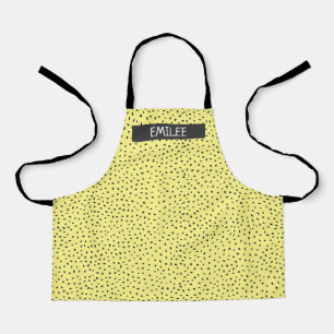 Delantal con estampado de puntos personalizado con