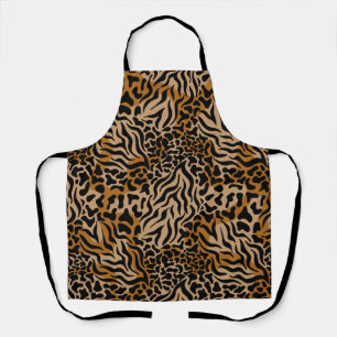Delantal con Estampado de Rayas de Piel de Tigre E
