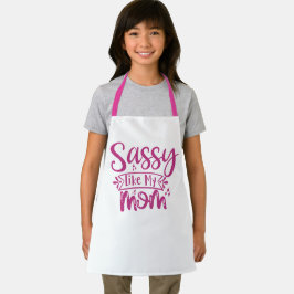 Delantal con Estampado de Toda Mi Mamá Sassy