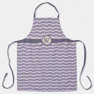 Delantal con Estampado de Zigzag Floreado