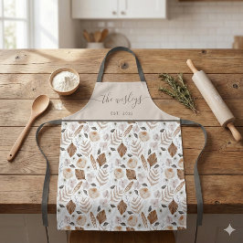 Delantal con estampado floral boho integral