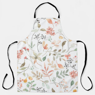 Delantal con Estampado Floral Suave en Todo