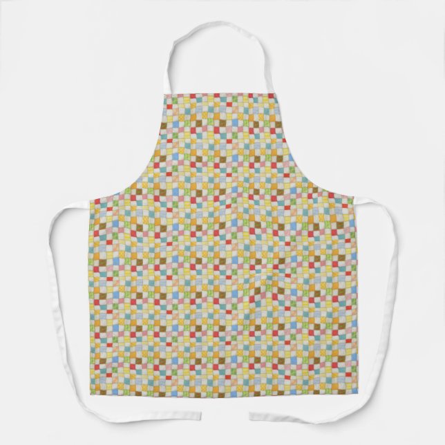 Delantal con Estampado Total CRAZY QUILT (Anverso)