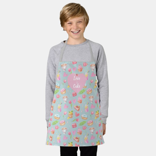 Delantal con Estampado Total de Amor y Tarta (Gastado)