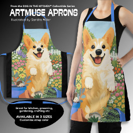 Delantal con estampado total de DENNY el Corgi
