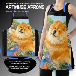 Delantal con estampado total de GUS el Chow