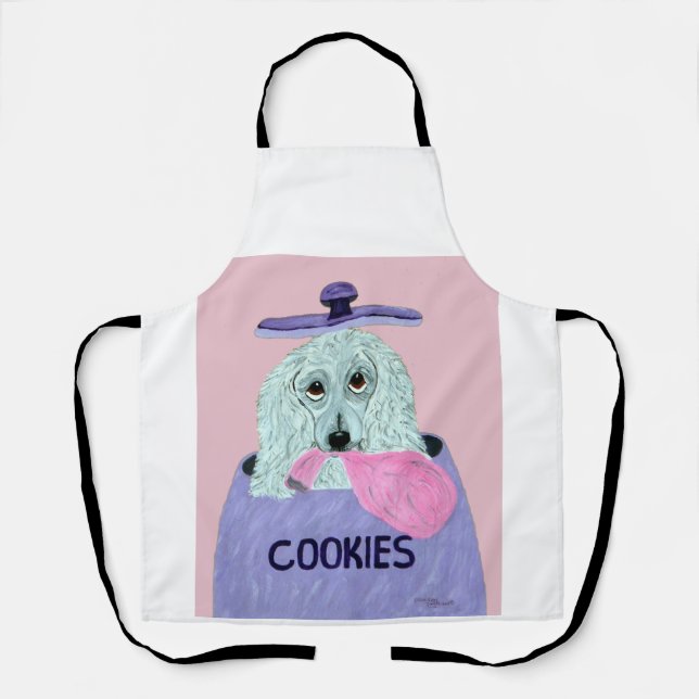Delantal con Estampado Total de Ladrón de Galletas (Anverso)