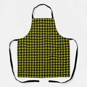 Delantal con estampado total de patrón de tejido n