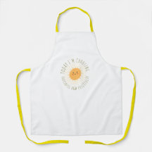 Delantal con estampado total de sol sonriente lind