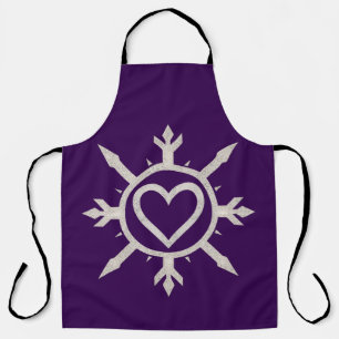Delantal con estampado total "Emblema de Amor"