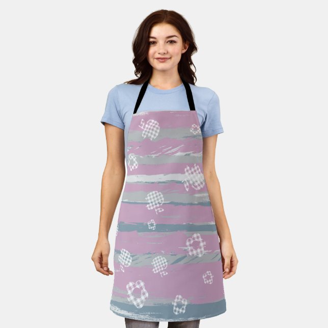 Delantal con Estampado Total – Huerto Gingham (Gastado)