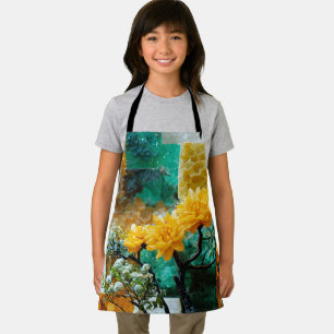 Delantal con estampado total I Love Zazzle