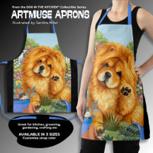 Delantal con estampado total NIKO el Chow