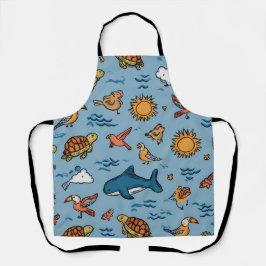 Delantal con estampado total Palm Coast Regalo