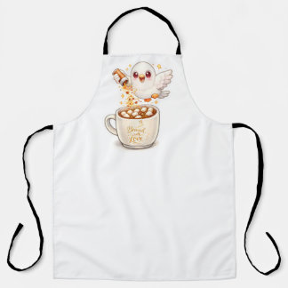 delantal con estampado total pidgy's coffee glitte