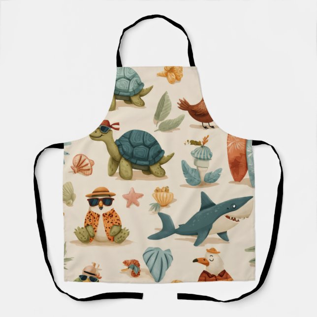 Delantal con estampado total regalo de humor de ve (Anverso)