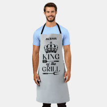 Delantal con Estampado Total Rey de la Parrilla