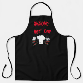 Delantal con Estampado Total Smoking Hot Chef, Gra