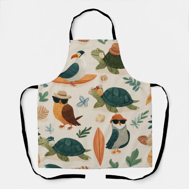 Delantal con Estampado Tropical Chill Regalo (Anverso)