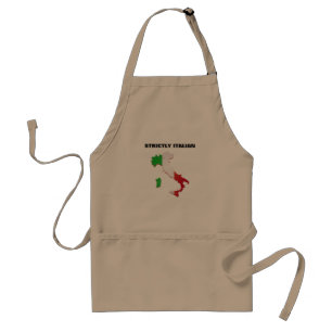 Delantal con estrictamente la bandera del italiano