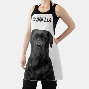 Delantal con foto de perro guardián Cane Corso per