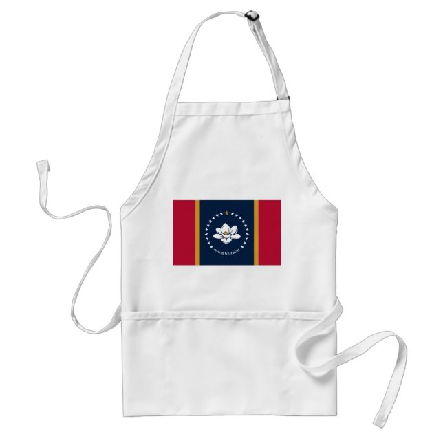 Delantal con la bandera de Mississippi (Frente)