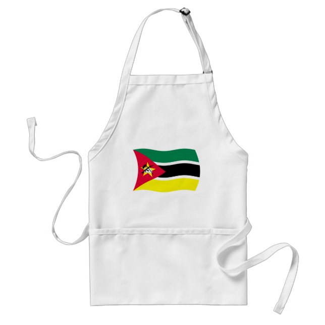 Delantal con la bandera de Mozambique (Frente)