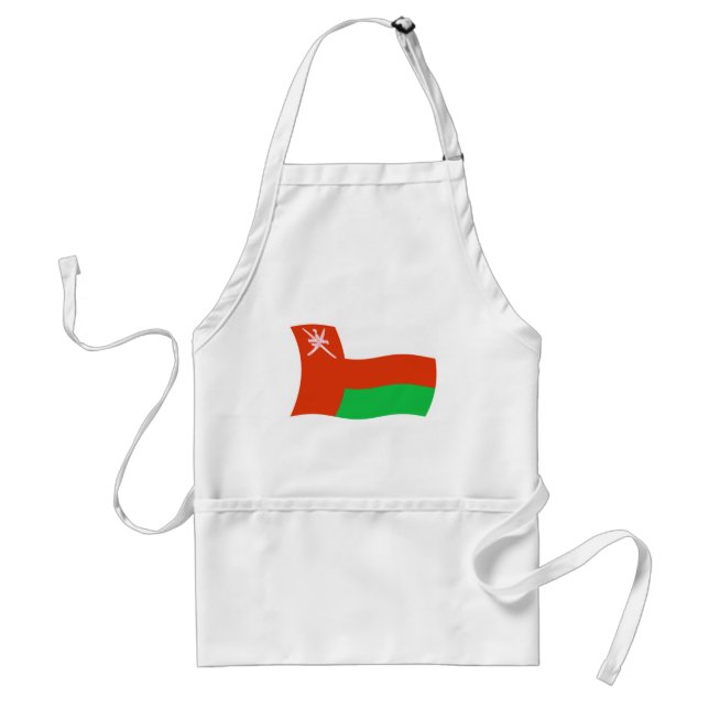 Delantal con la bandera de Omán (Frente)