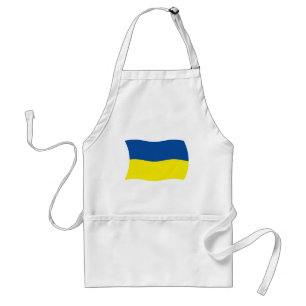 Delantal con la bandera de Ucrania