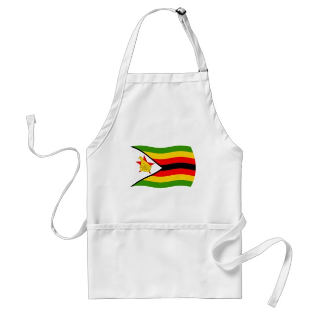 Delantal con la bandera de Zimbabue (Frente)