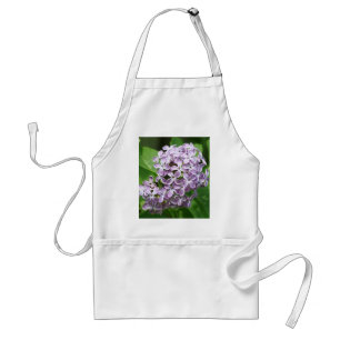 delantal con la foto de lilas púrpuras hermosas