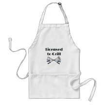 Con licencia para Grill Apron