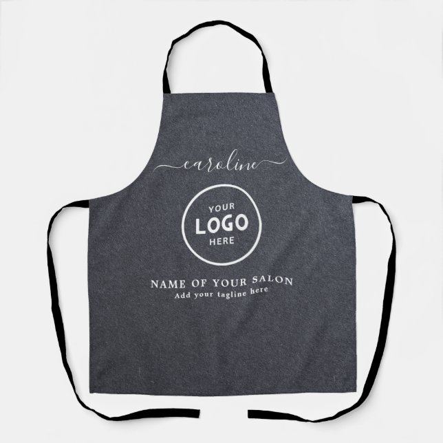 Delantal con Logo de Salón Moderno de Moda (Anverso)