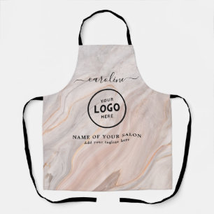 Delantal con Logo de Salón Moderno de Moda