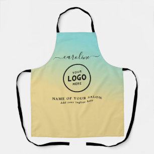 Delantal con Logo de Salón Moderno de Moda
