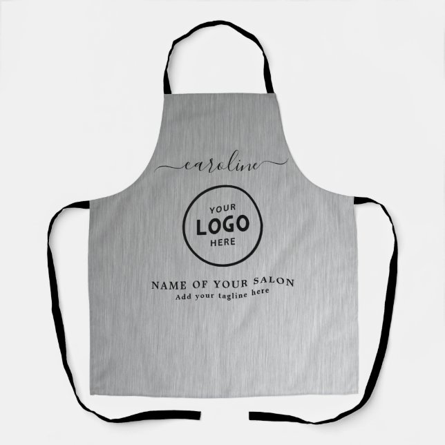 Delantal con Logo de Salón Moderno de Moda (Anverso)