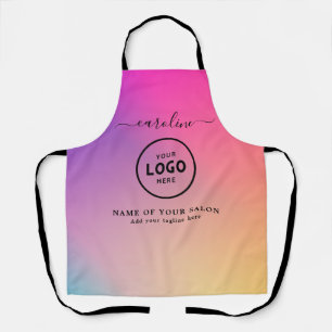 Delantal con Logo de Salón Moderno de Moda