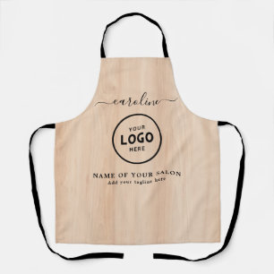 Delantal con Logo de Salón Moderno de Moda