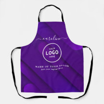 Delantal con Logo de Salón Moderno de Moda