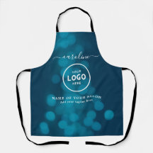 Delantal con Logo de Salón Moderno de Moda
