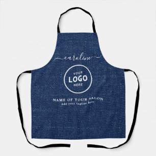 Delantal con Logo de Salón Moderno de Moda