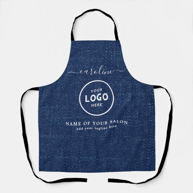Delantal con Logo de Salón Moderno de Moda (Anverso)