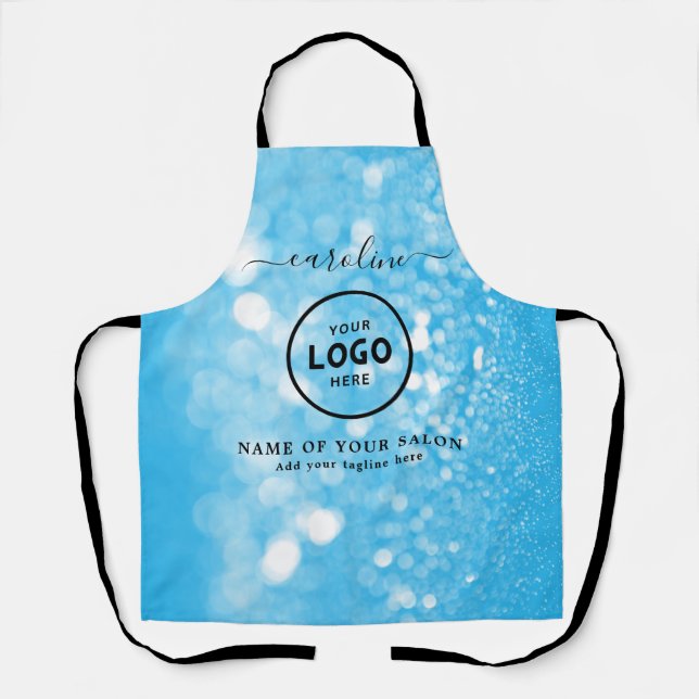 Delantal con Logo de Salón Moderno de Moda (Anverso)